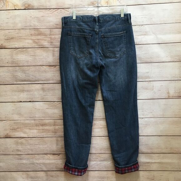 EDDIE BAUER FLANNEL LINED BOYFRIEND RELAXED JEANS - Picture 6 of 6